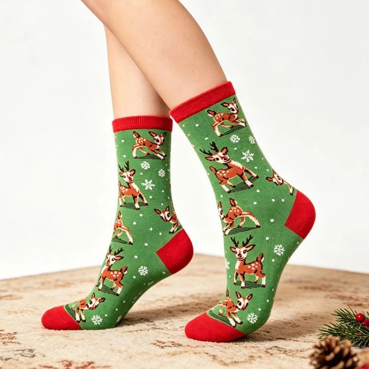 Christmas Reindeer Socks factory