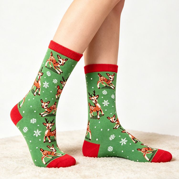 Christmas Reindeer Socks