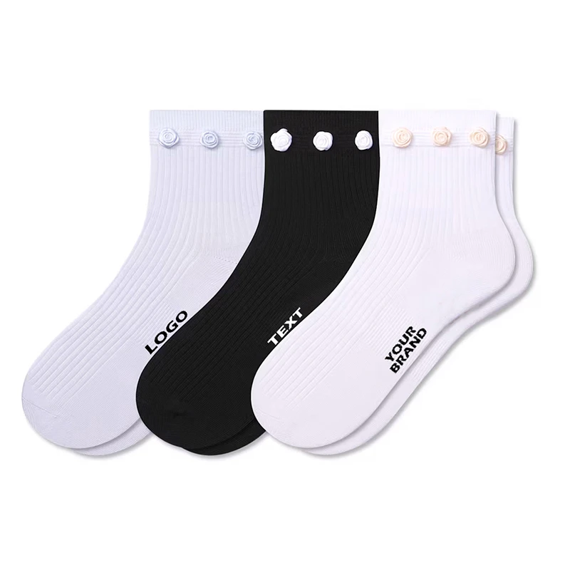 Custom 3D Flower Socks