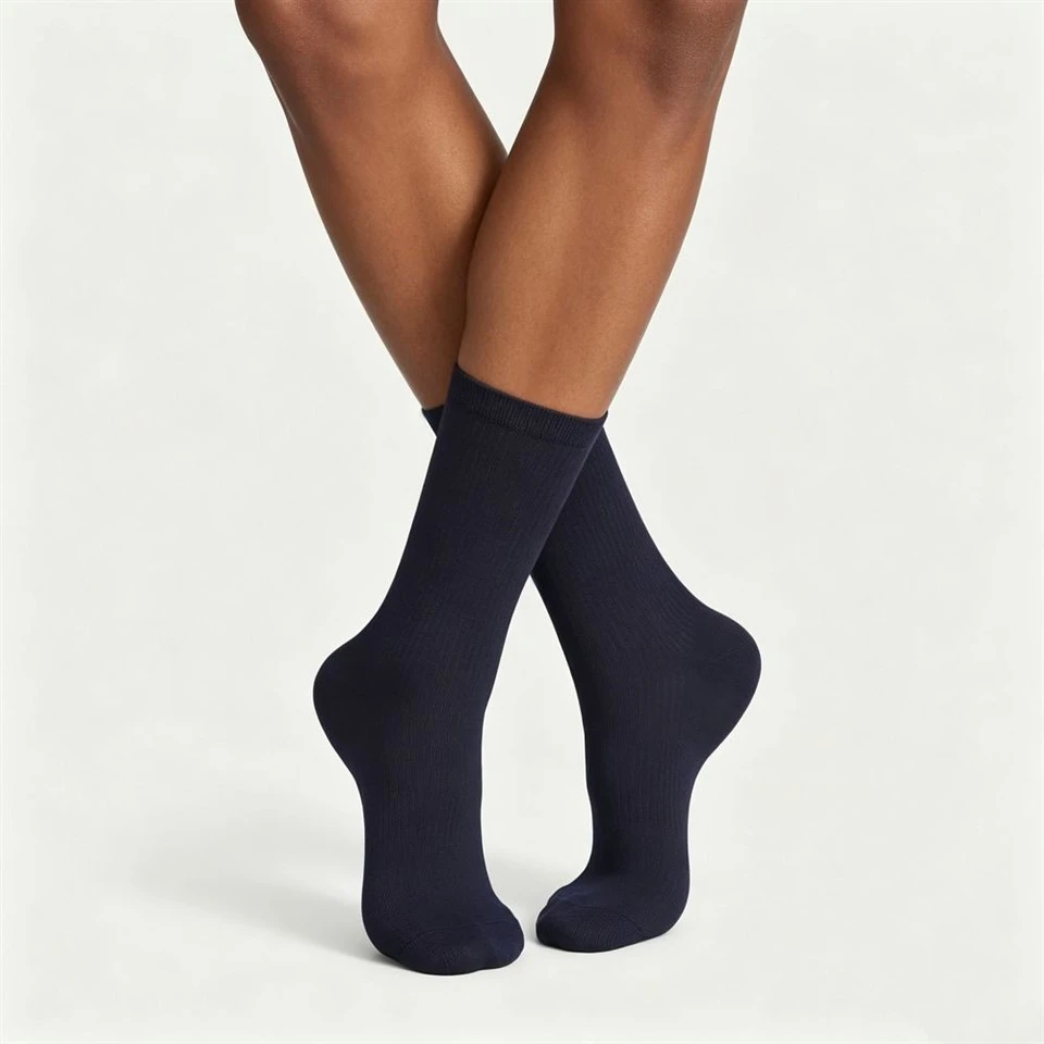 Custom Classic Neutral Rib Crew Socks best