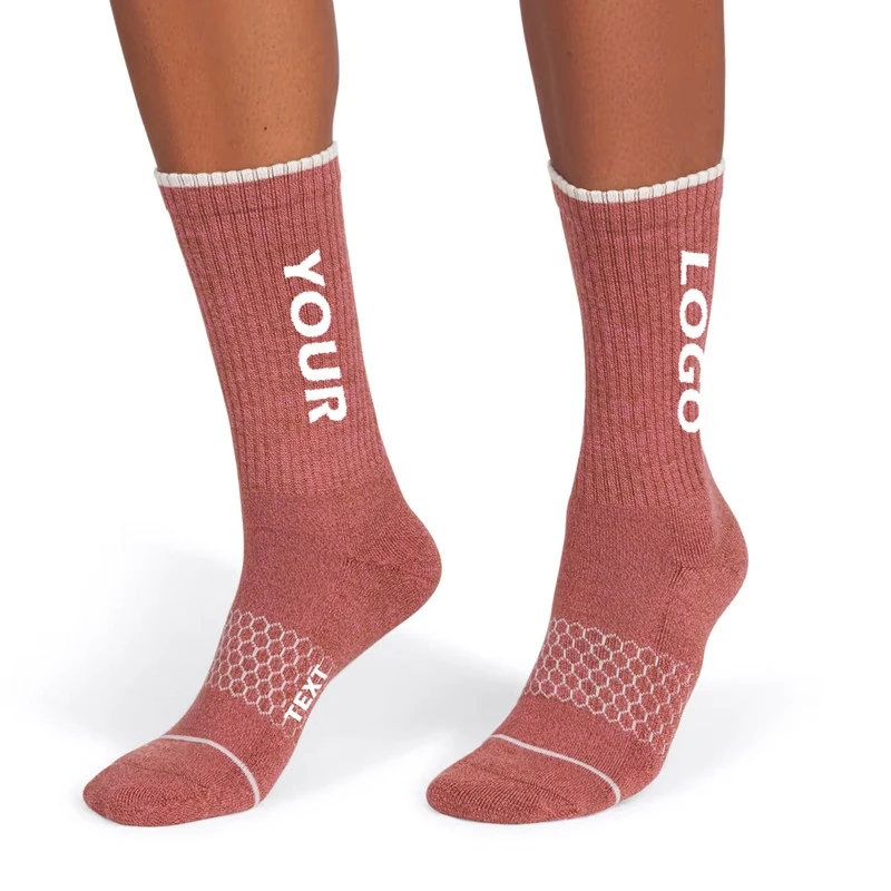 Custom Earth Tone Ribbed Crew Socks suppliers