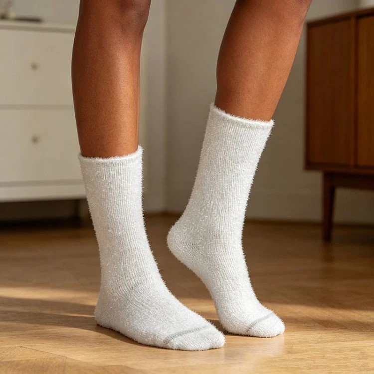 Custom Soft Glitter Crew Socks factory
