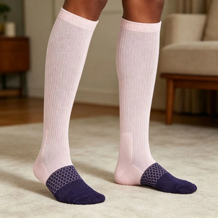 Custom Two-Tone Knee-High Fashion Socks price