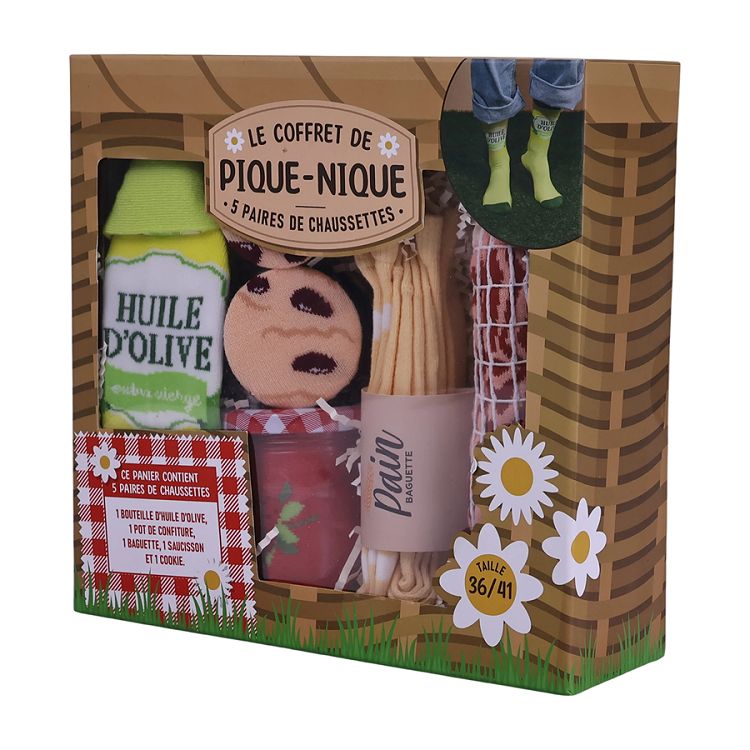 Gourmet Picnic Sock Gift Set