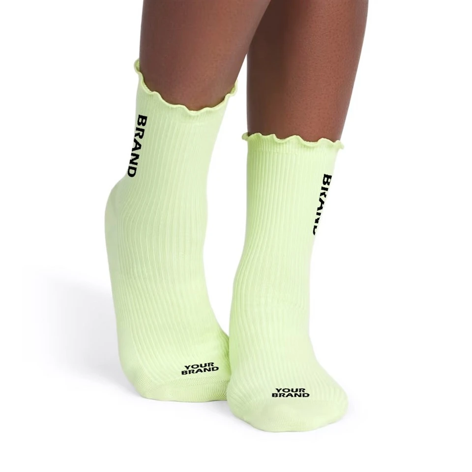 SCALLOP EDGE RIBBED SOCKS suppliers
