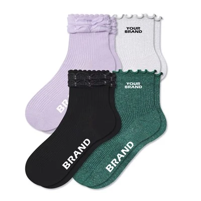 Bow Trim Socks