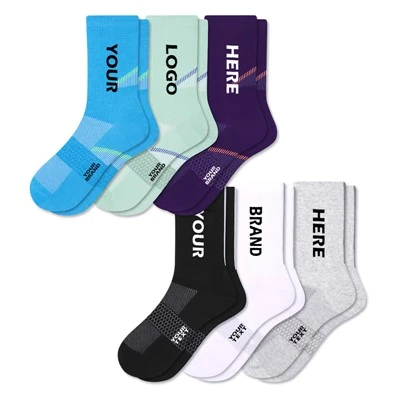 Color Edge Crew Socks