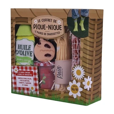 Gourmet Picnic Sock Gift Set