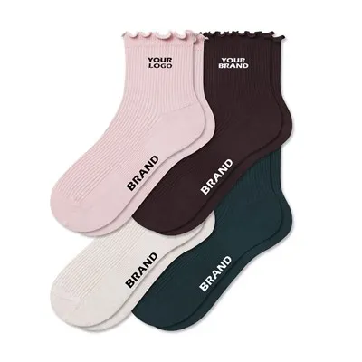 Ruffle Trim Socks