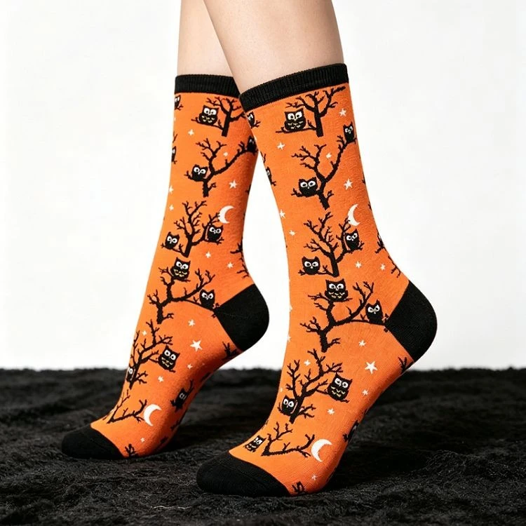 Spooky Night Halloween Socks suppliers